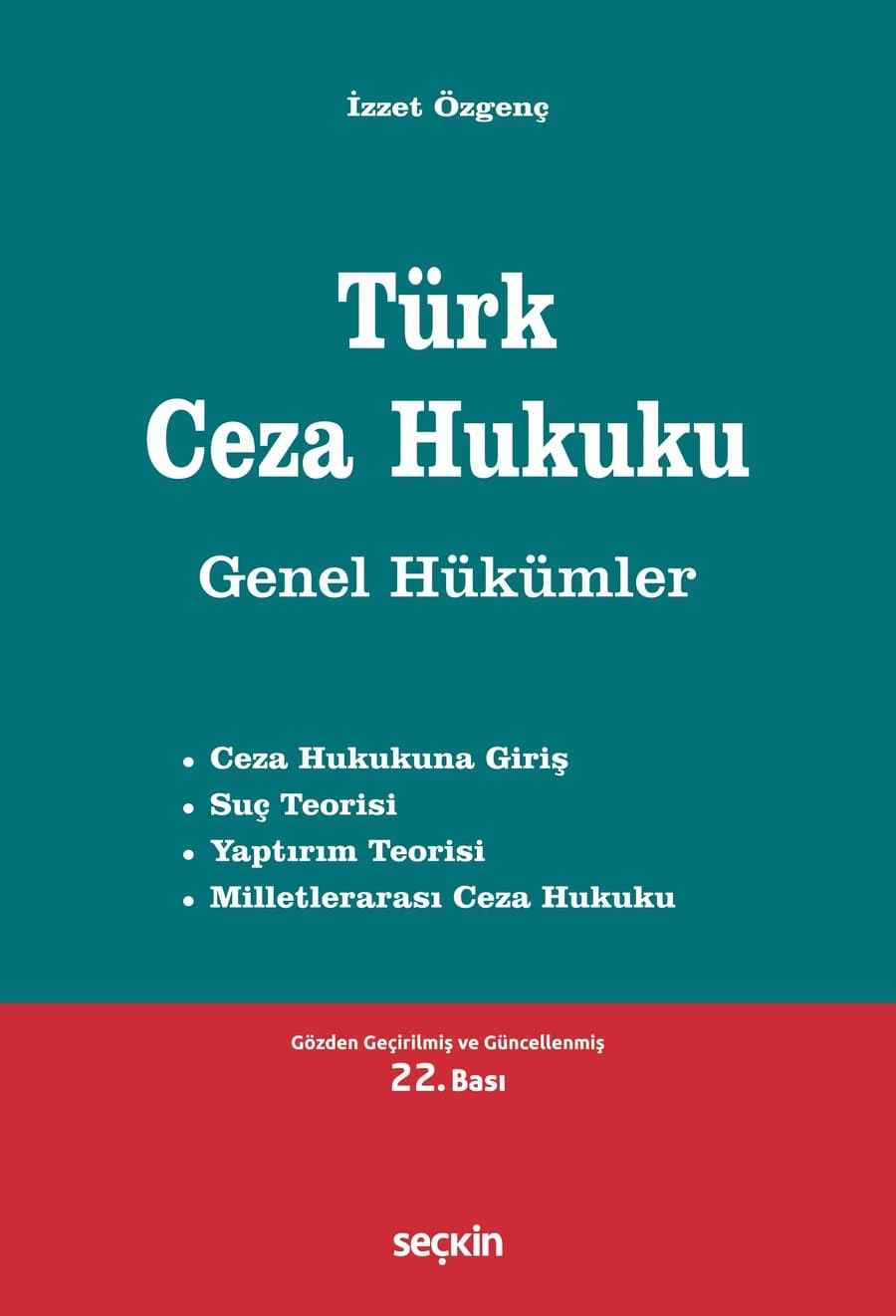 Türk Ceza Hukuku Genel Hükümler  kitap kapağı