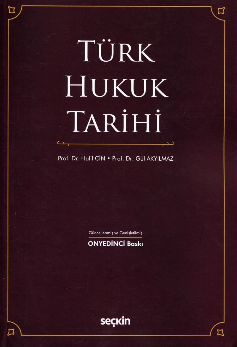 Türk Hukuk Tarihi  kitap kapağı