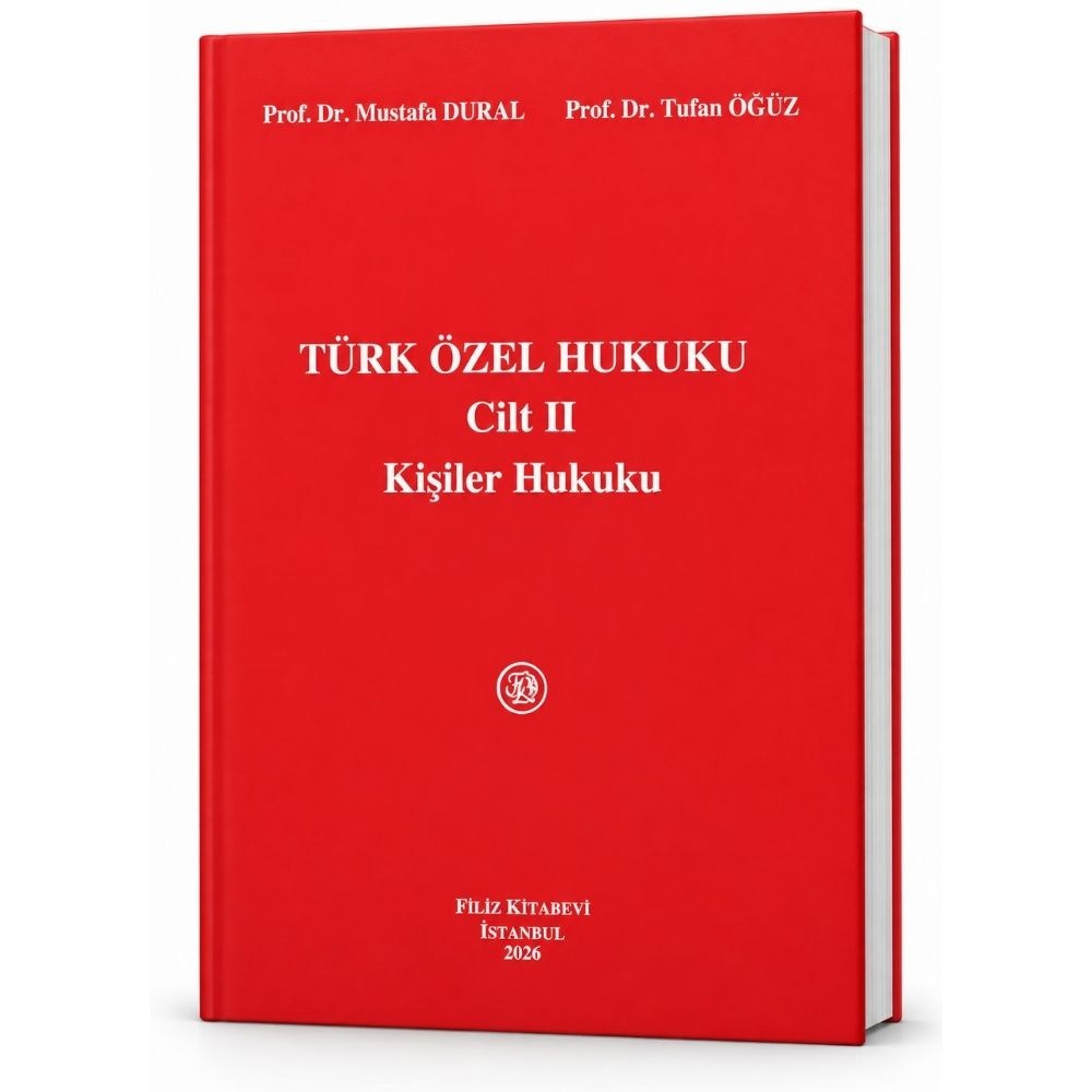 Türk Özel Hukuku Cilt II Kişiler Hukuku  kitap kapağı