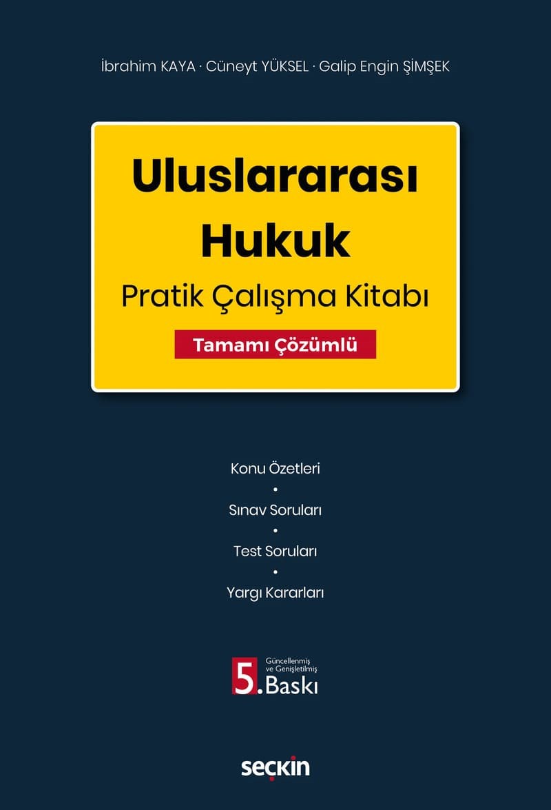 Uluslararası Hukuk Pratik Çalışma Kitabı  kitap kapağı