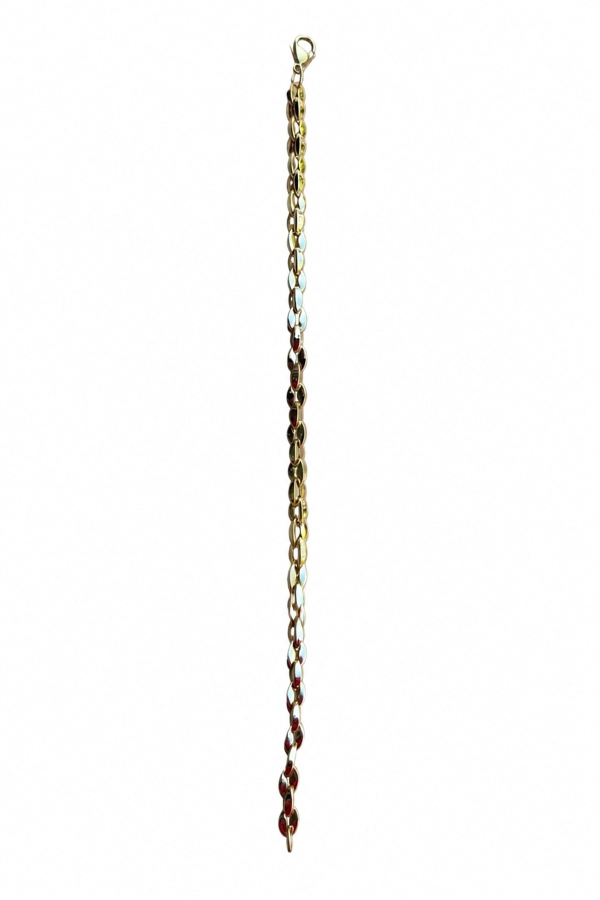 14K Özel Seri Düğme Model Bileklik (17+3 cm)