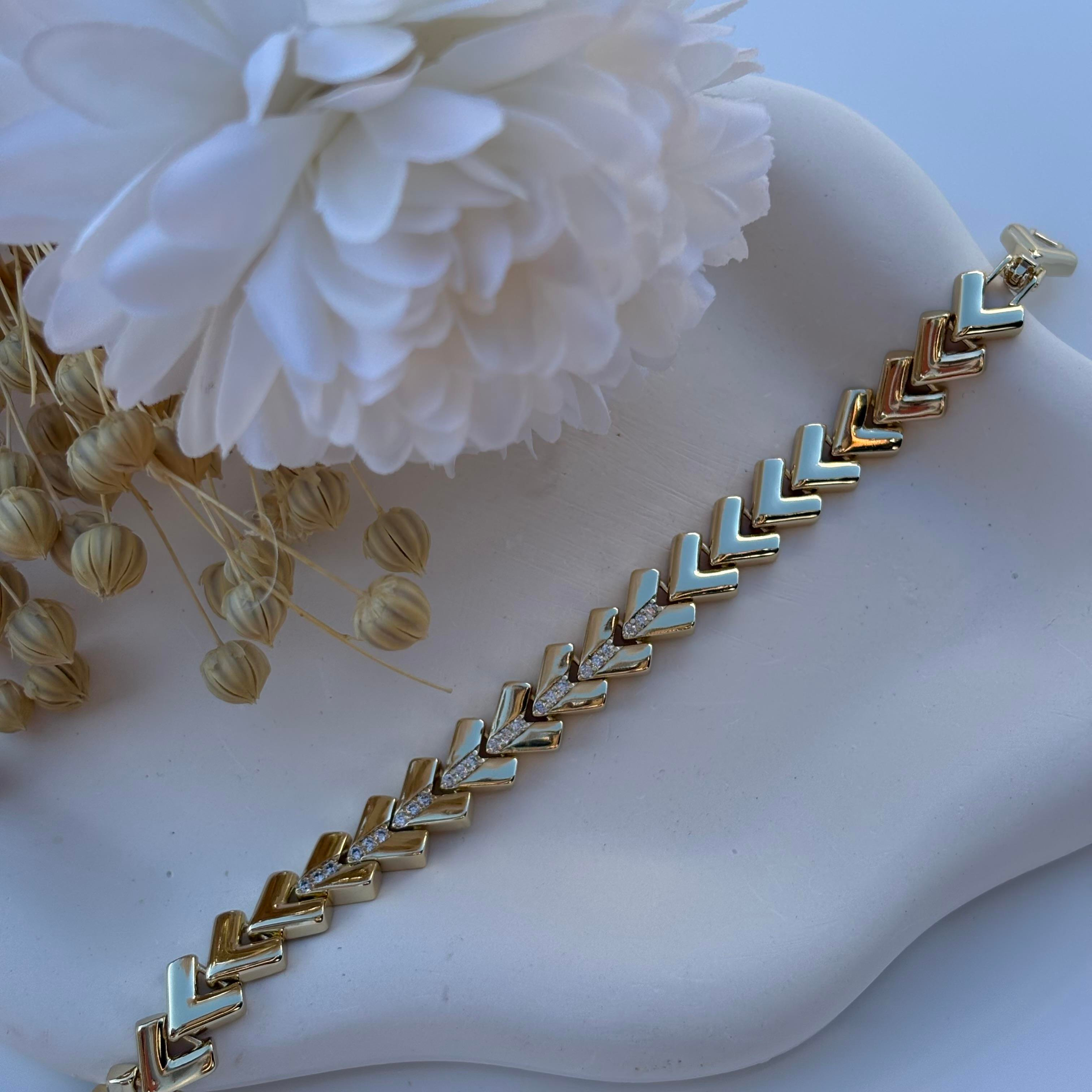 14K Özel Seri Kalın Kılçık Model Bileklik (17+2 cm)