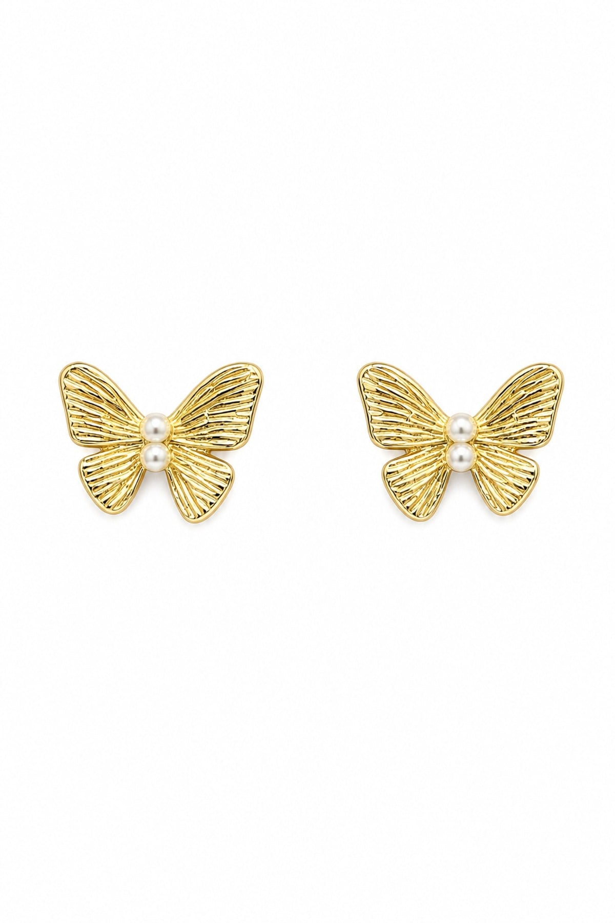 14K Özel Seri Mini Kelebek Küpe