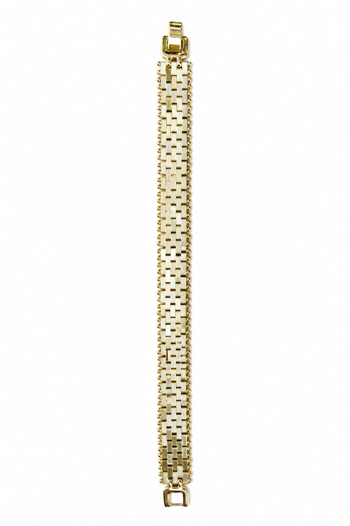 14K Özel Seri RLX Model Bileklik (Kare Hasır)
