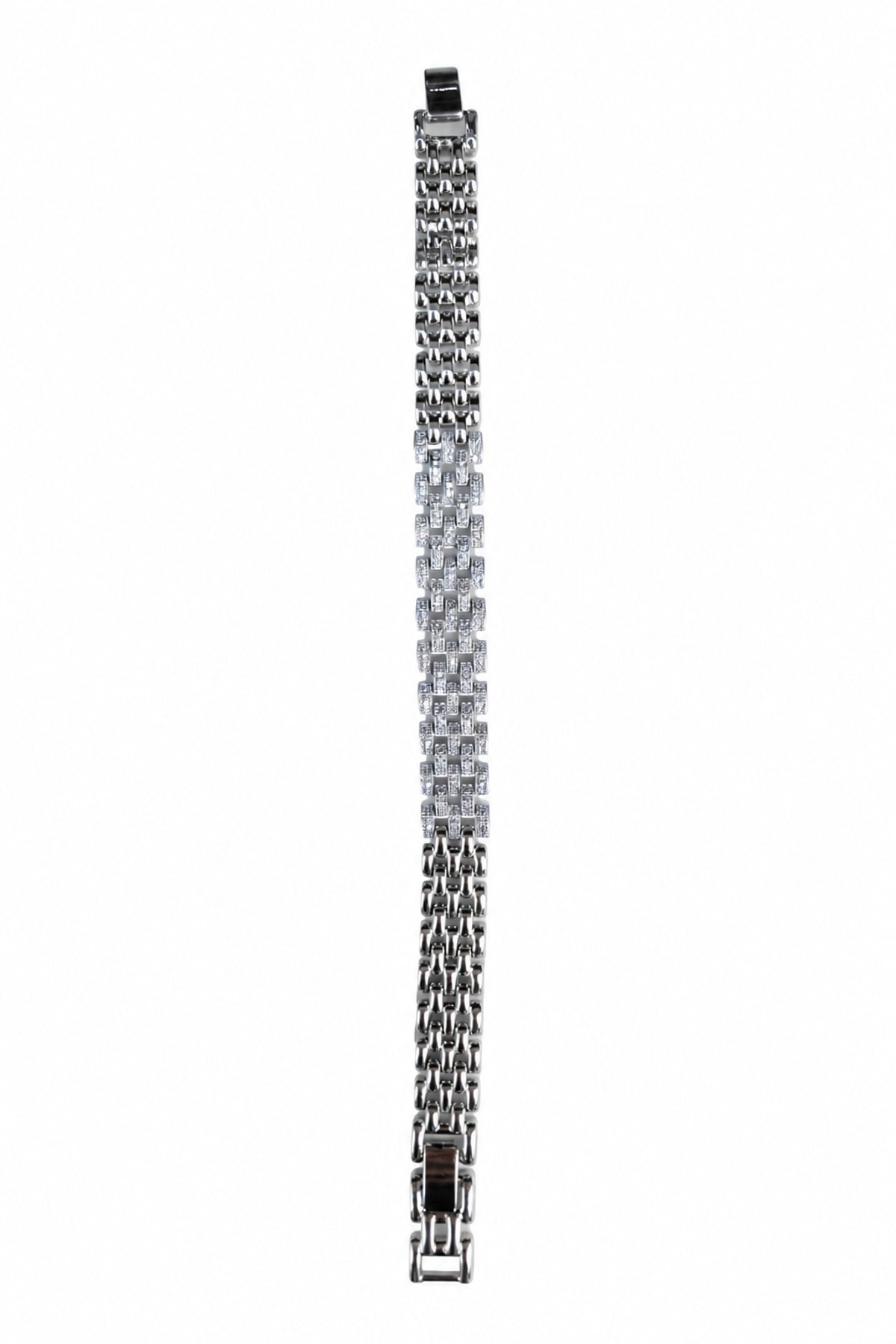 14K Özel Seri RLX Model Taşlı Silver Bileklik