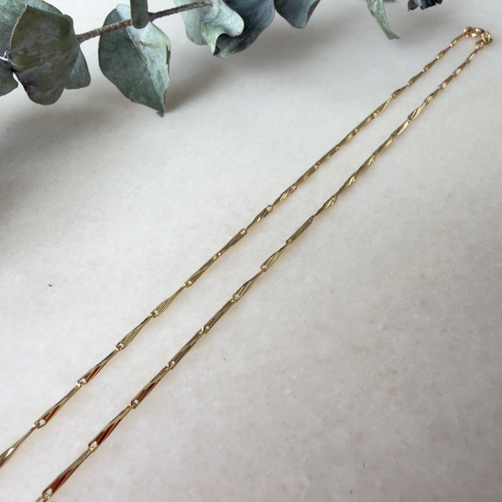 14K Özel Seri Şık Zincir Kolye (45 cm)