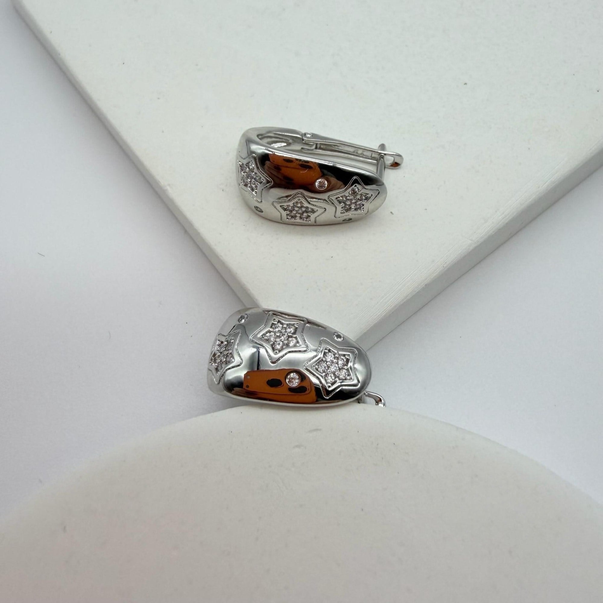 14K Özel Seri Yıldız Damgalı Küpe