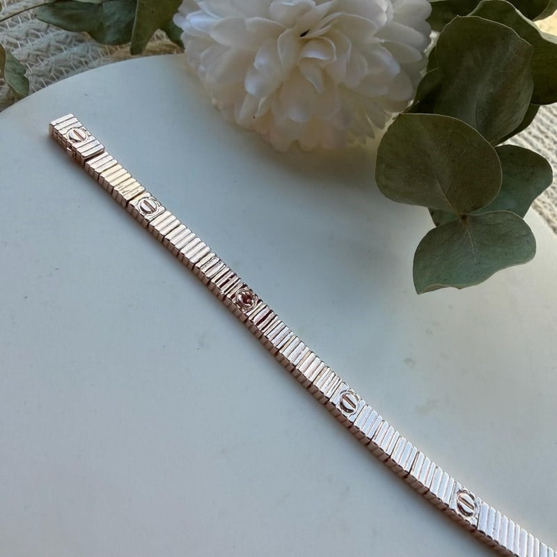 Altın Kaplama CRT Love Model Rose Bileklik (18 cm)