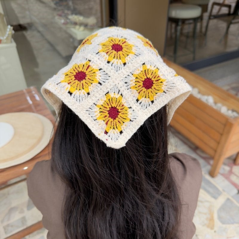 Ayçiçeği Desenli Bandana