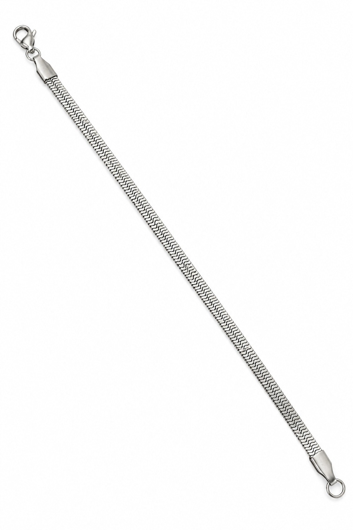 Çelik İtalyan Zinciri Bileklik (Silver)