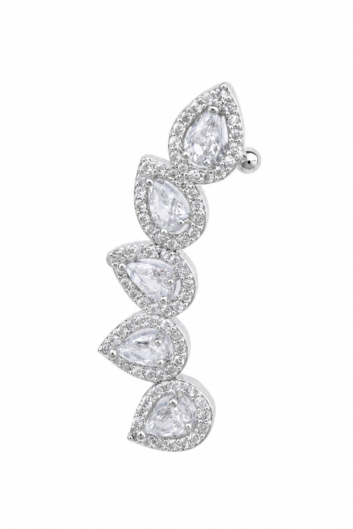 Damla Taş Sıralı Earcuff