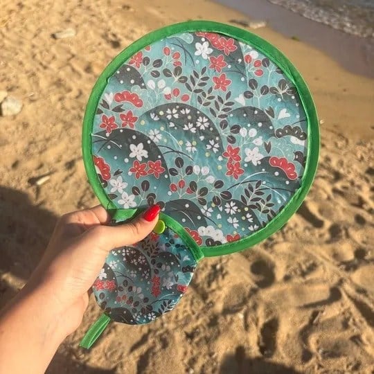 Doğa Motifli Yelpaze