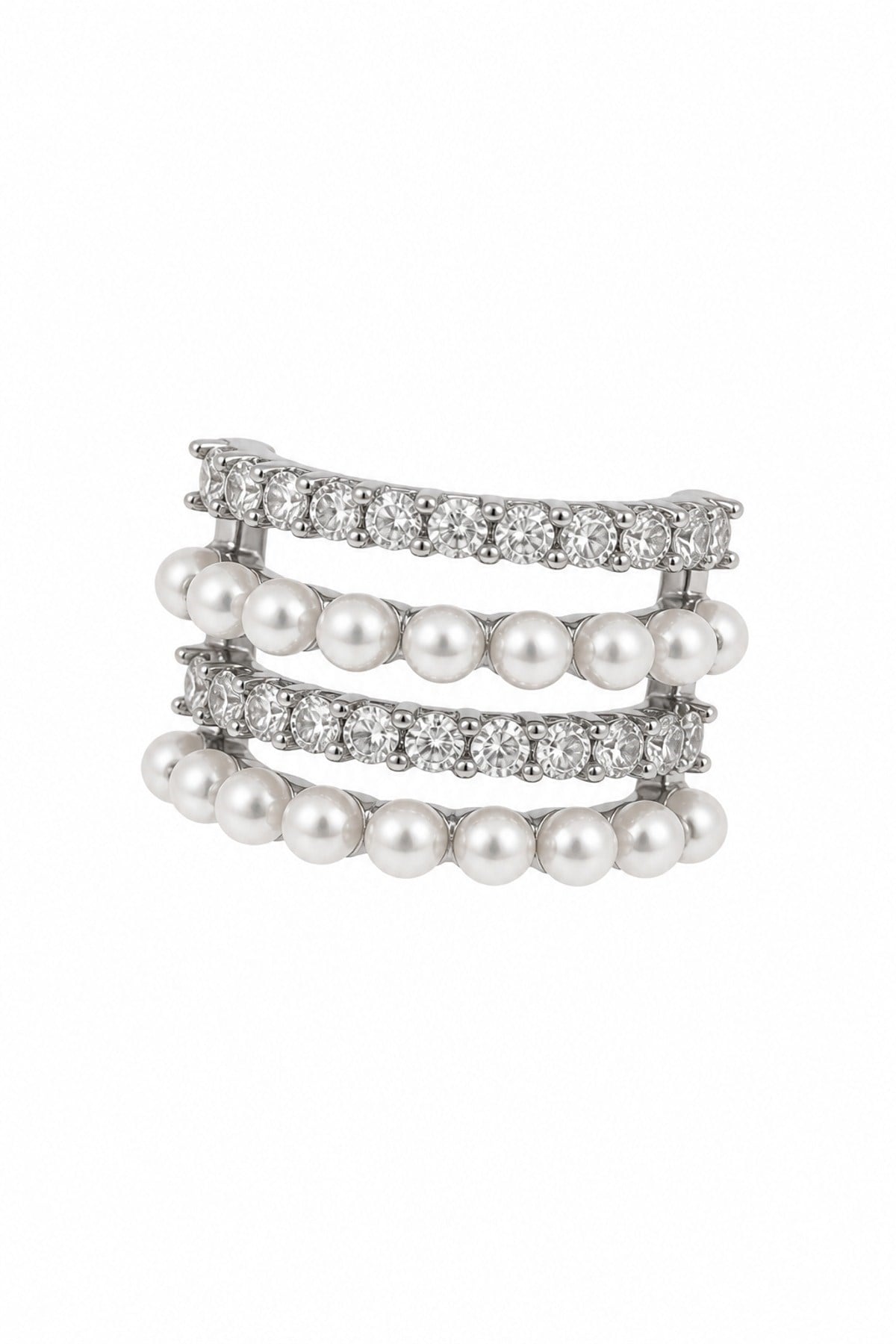 İnci Taş Silver Earcuff