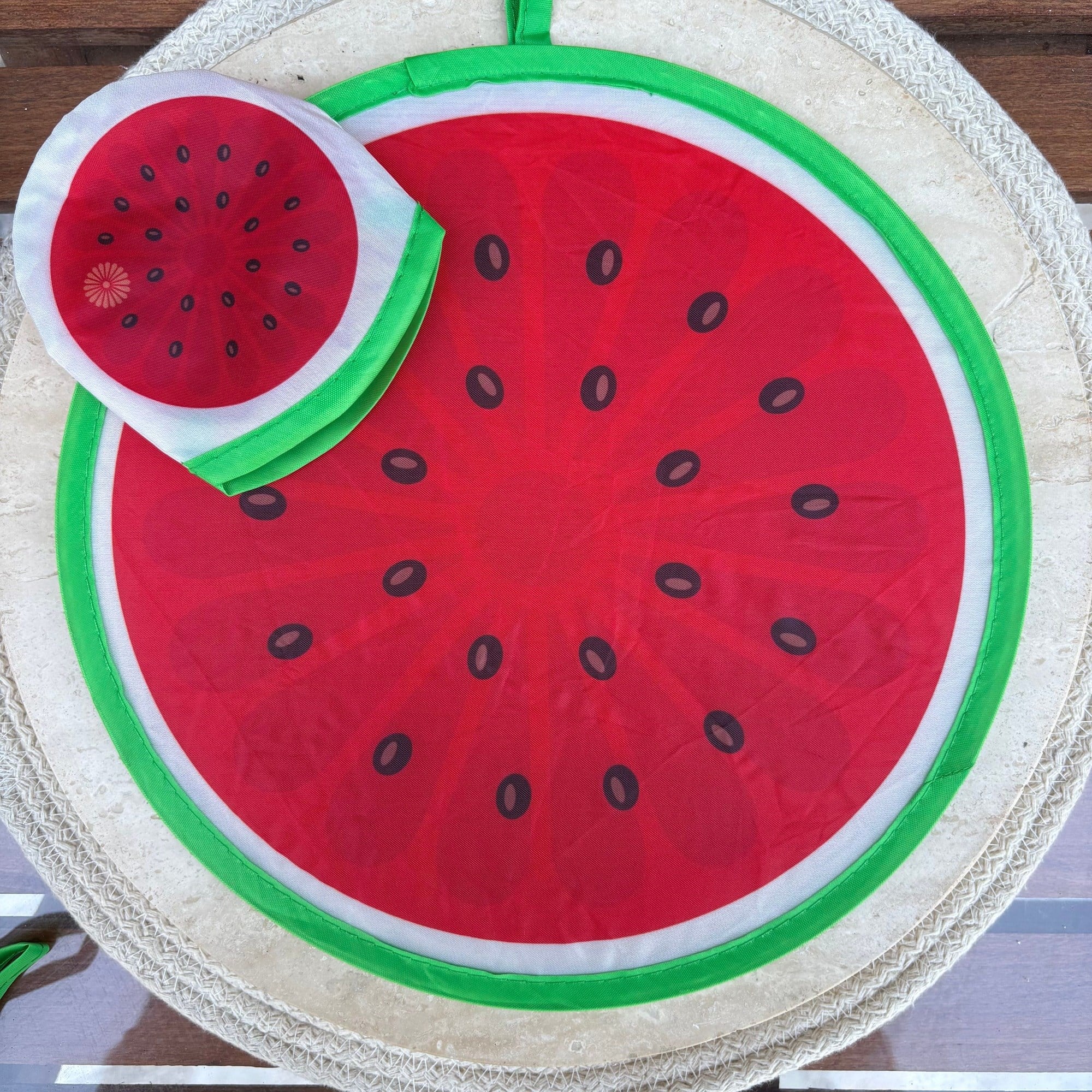 Karpuz Desenli Yelpaze