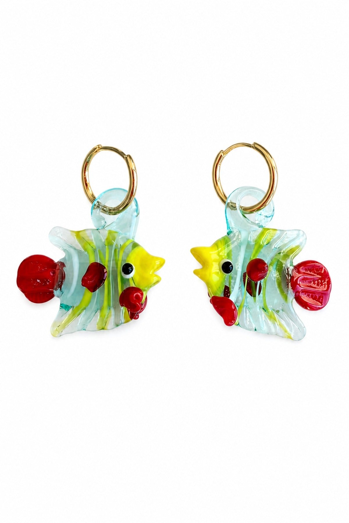 Murano Cam Balık Küpe