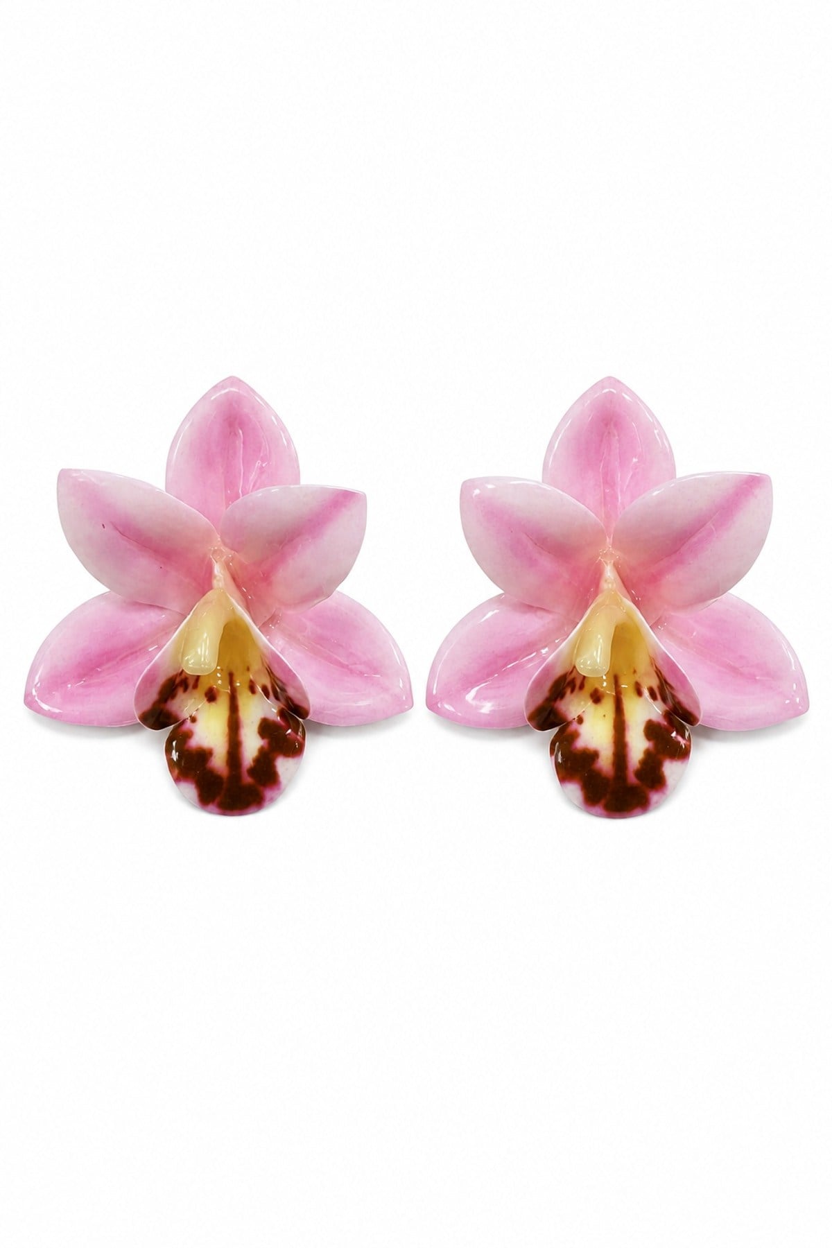 Orkide Küpe (Pembe)