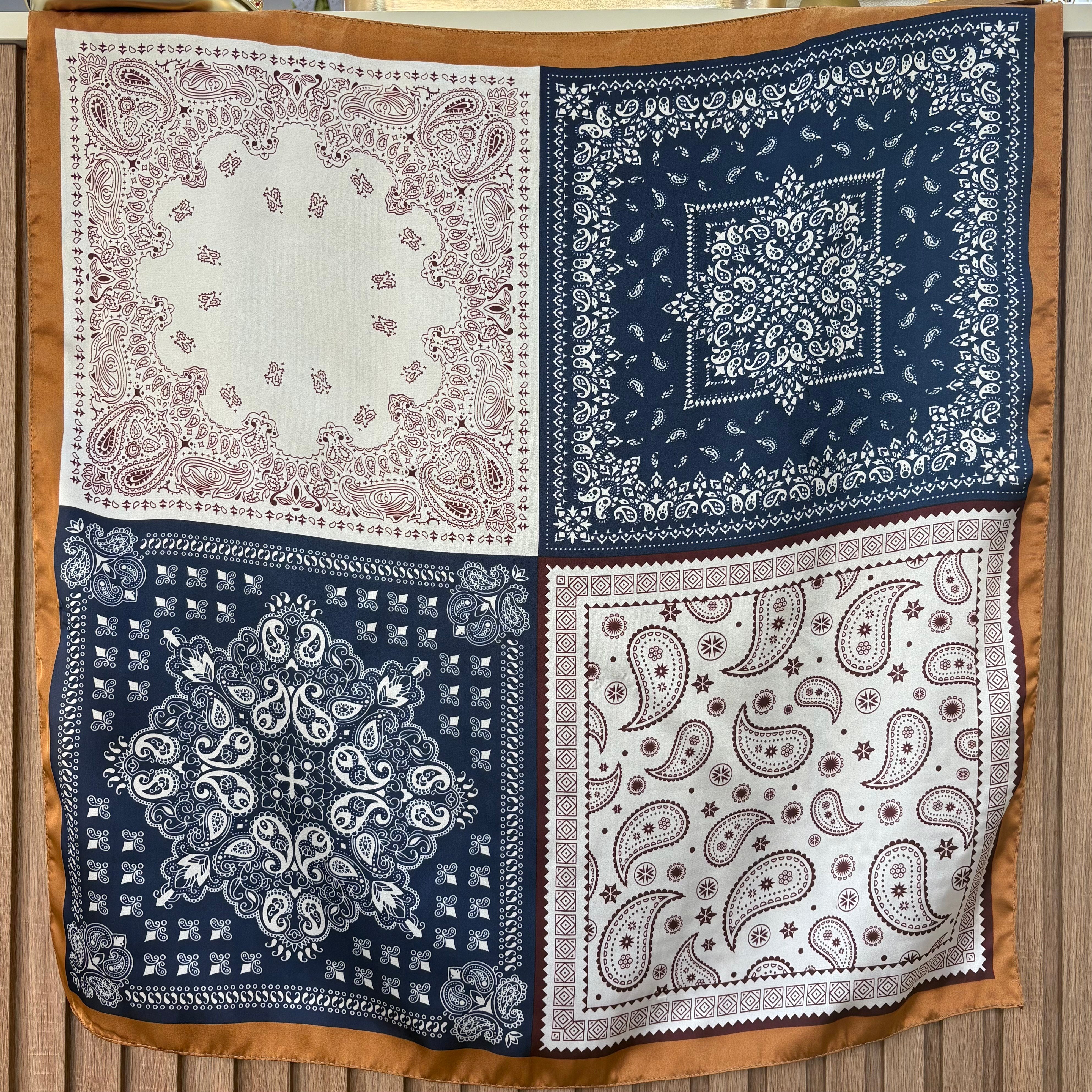 Paisley Patchwork Fular (70x70)