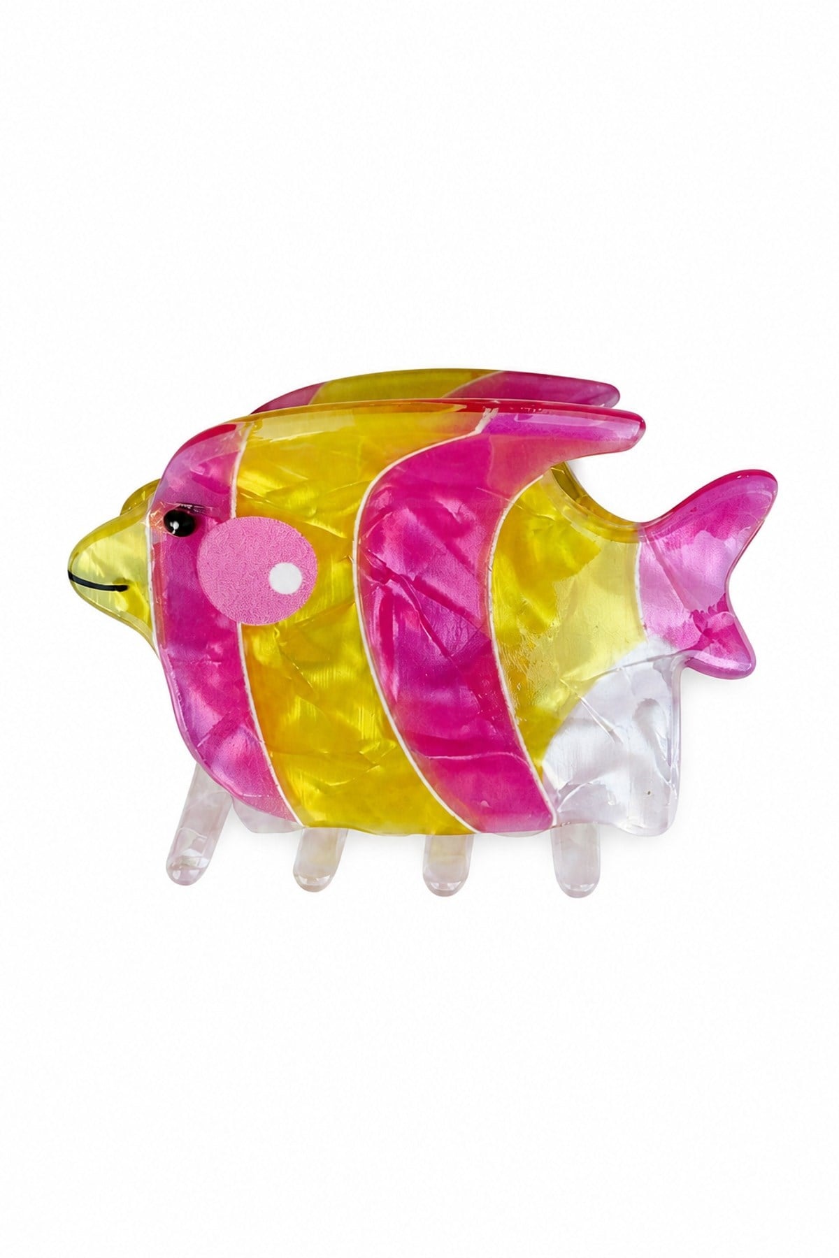 Sedefli Pembe Sarı Balık Toka