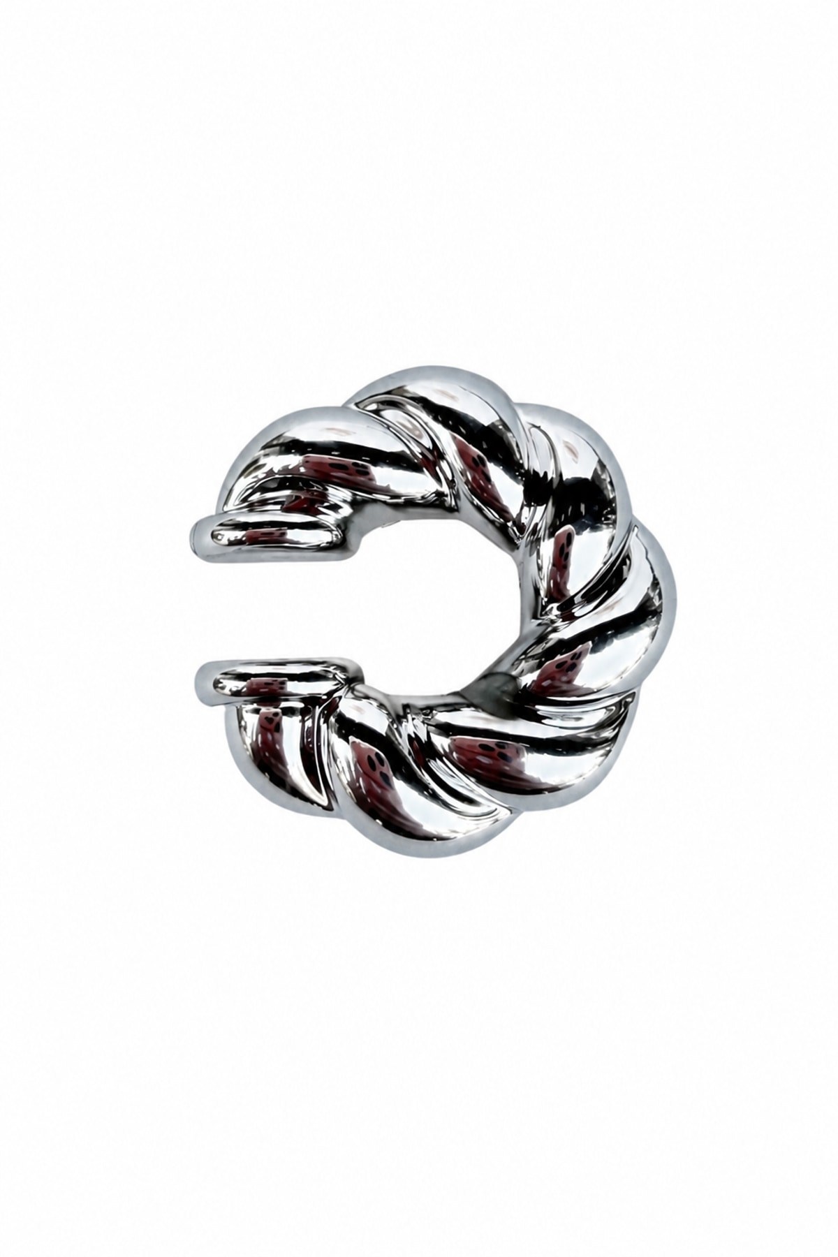 Silver Burgu C Earcuff