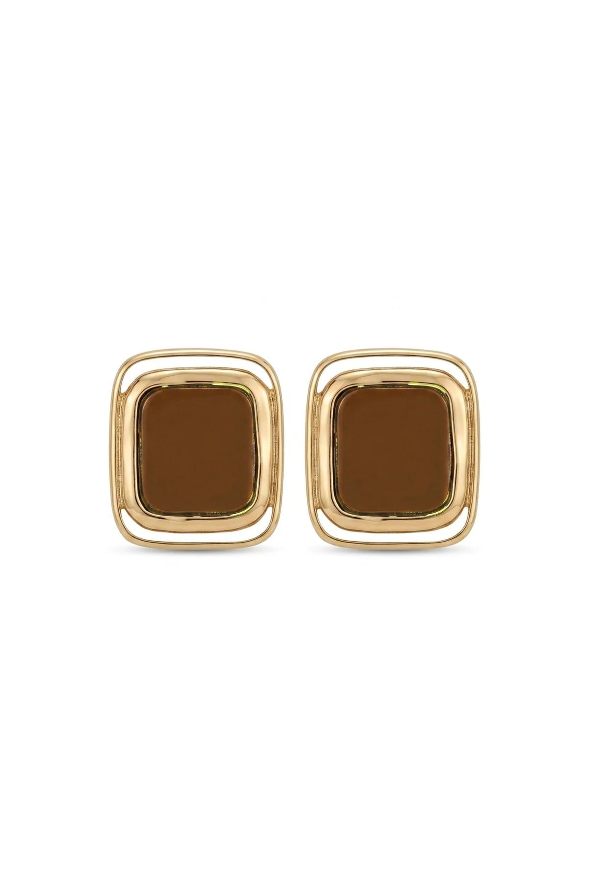 Square Mocha Küpe