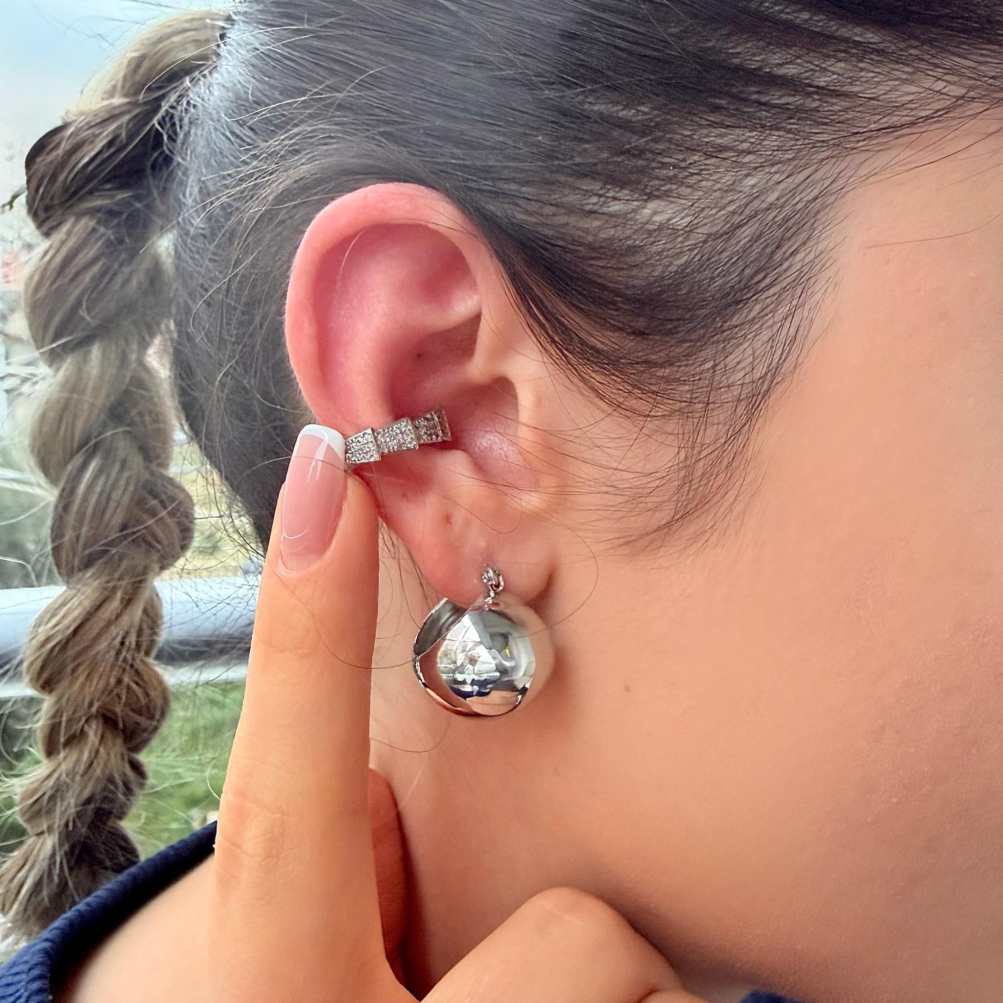 Taşlı Yılan Earcuff