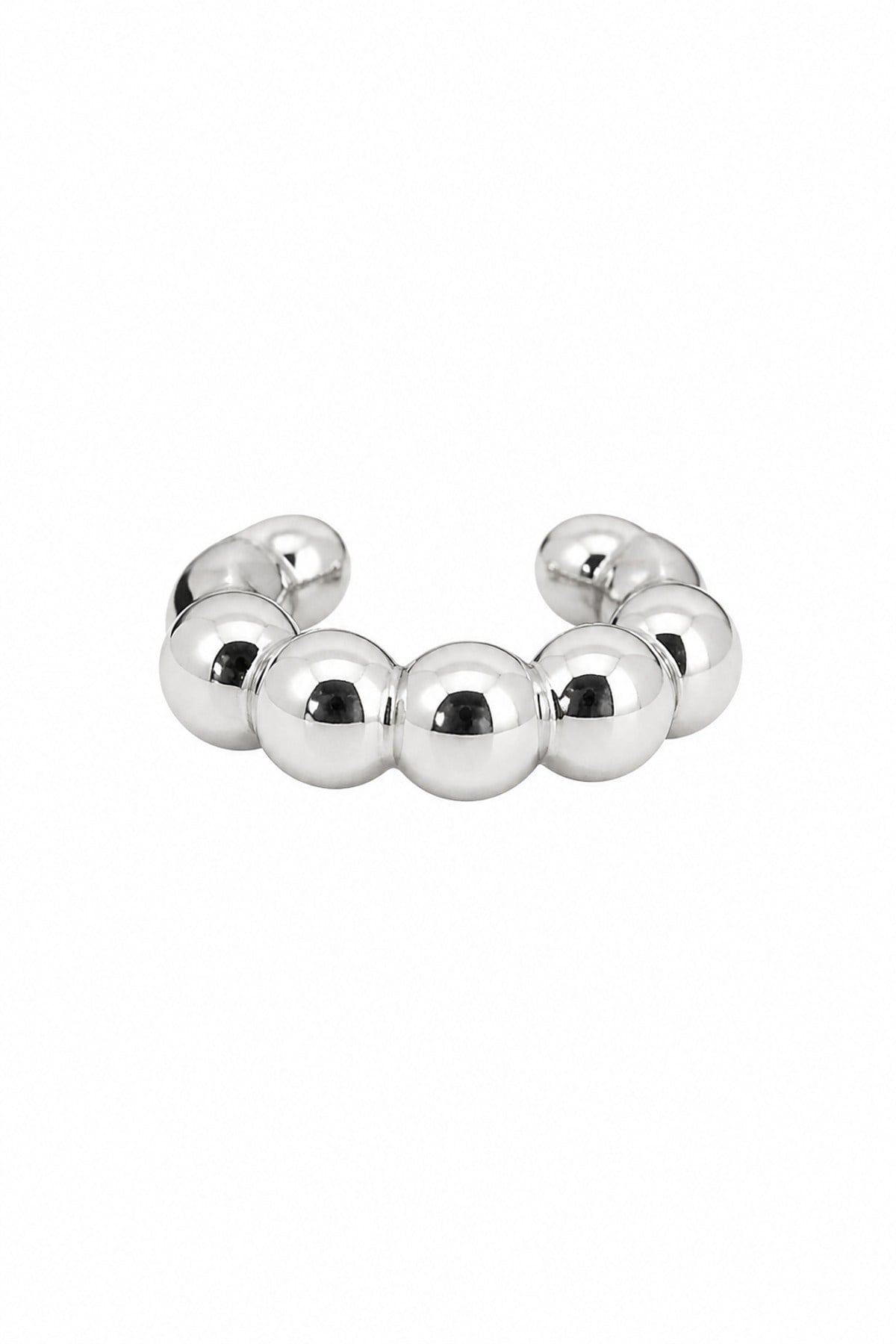Top Silver C Earcuff