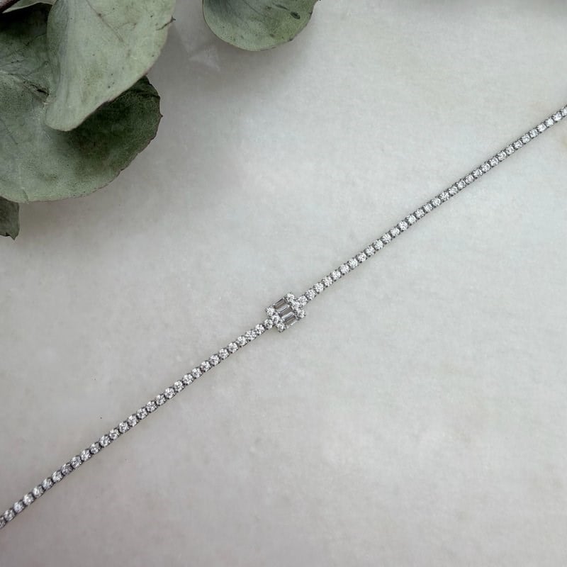 Üçlü Baget Tasarım Tamtur Bileklik (17+2 cm)
