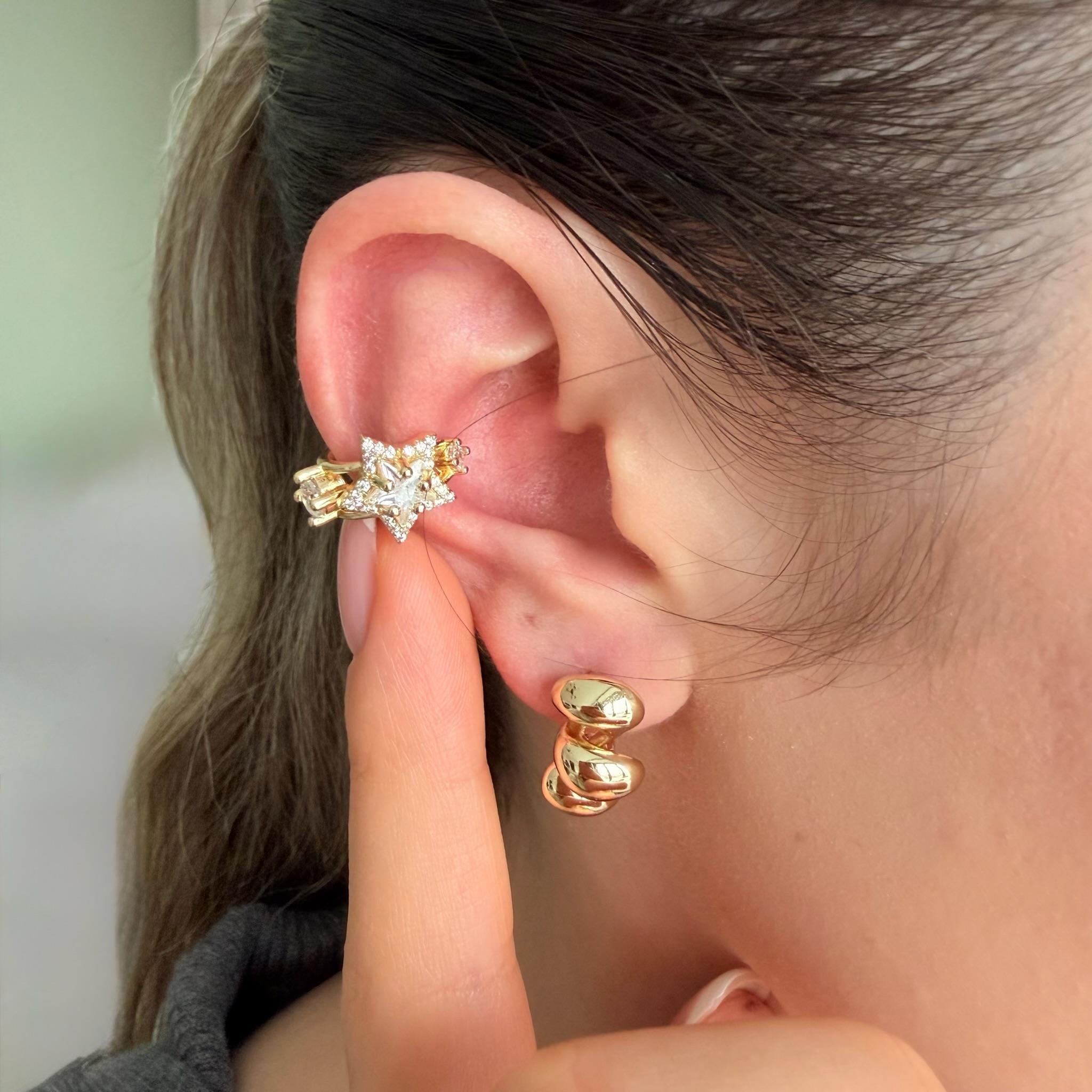 Yıldız Taşlı Earcuff