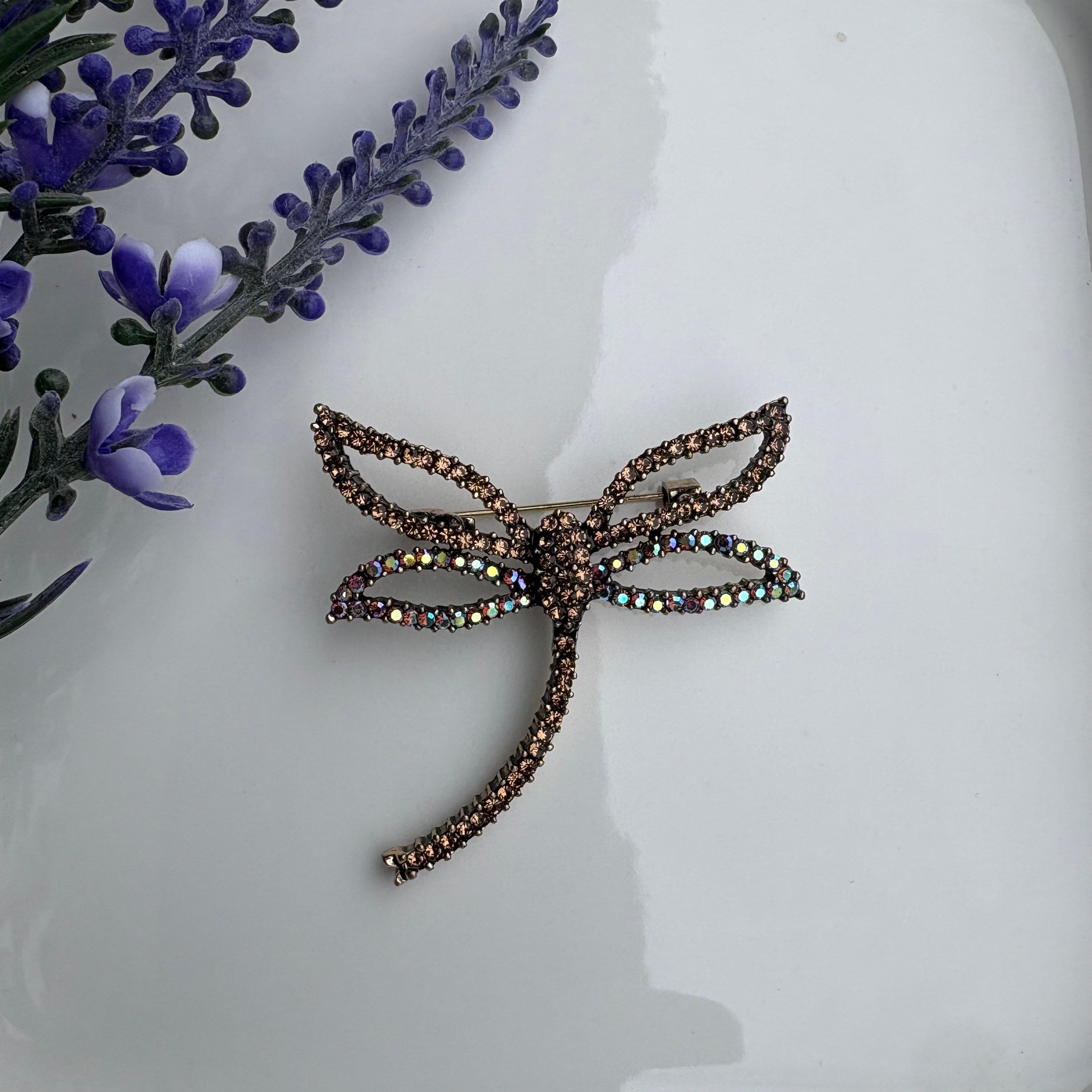 Yusufçuk Broş (Krem Taşlı)