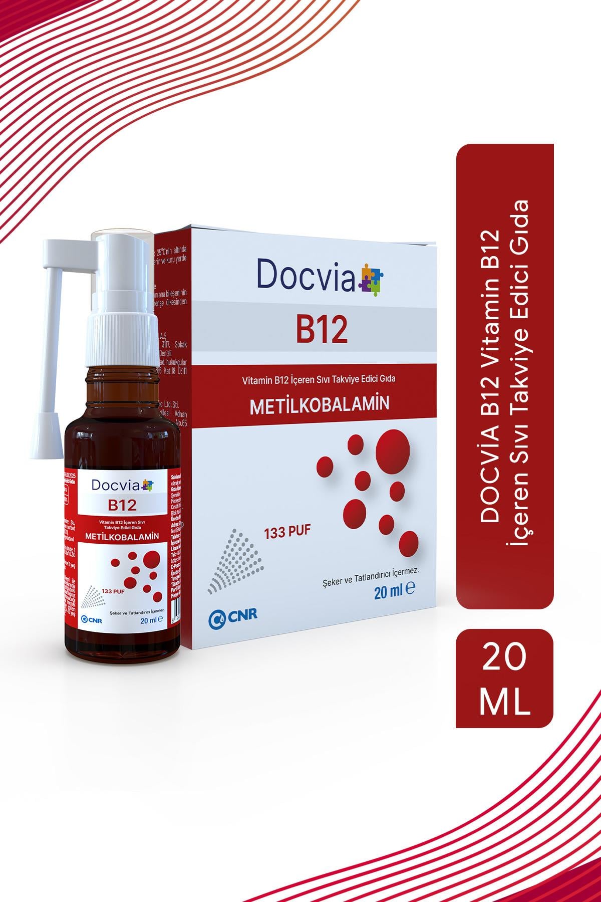 DOCVİA B12 Vitamin B12 İçeren Sıvı Takviye Edici Gıda