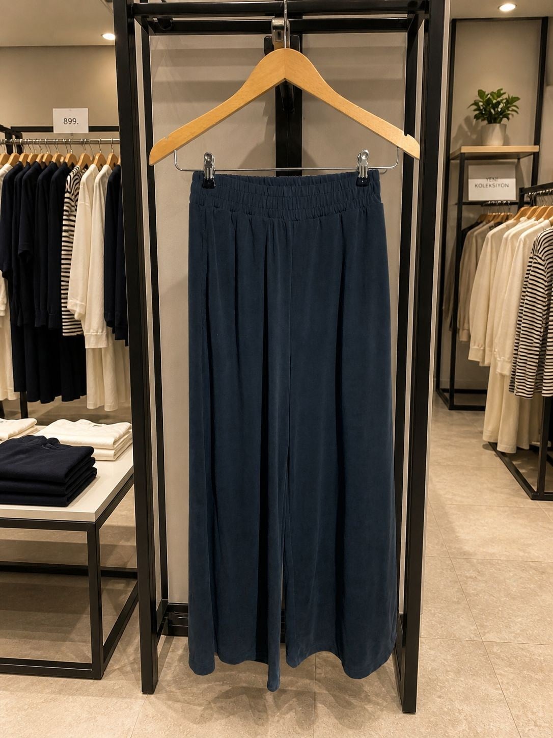 BYMN KADIN KOYU ANTRASİT TRİL TRİL PANTALON