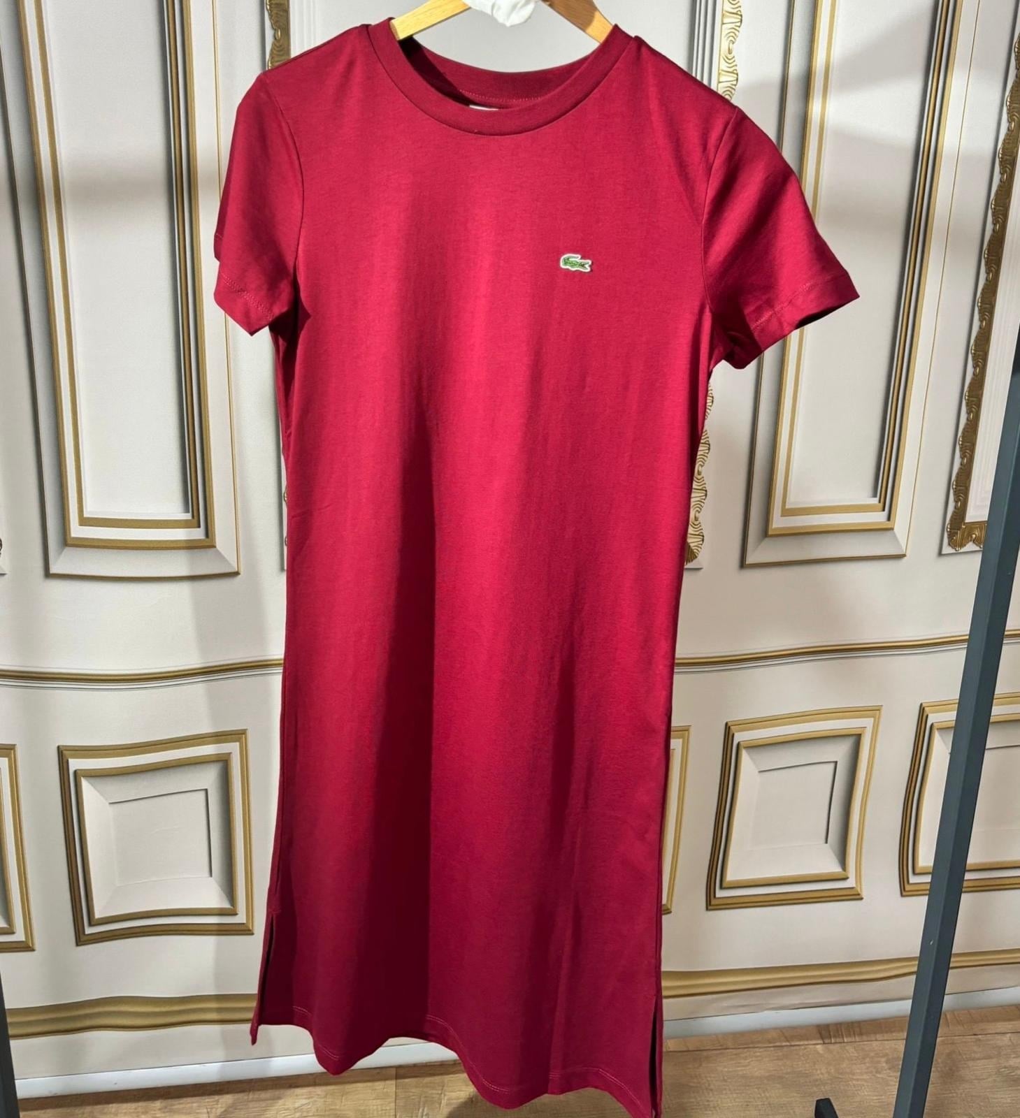 LCST BORDO  TSHIRT KADIN ELBİSE 