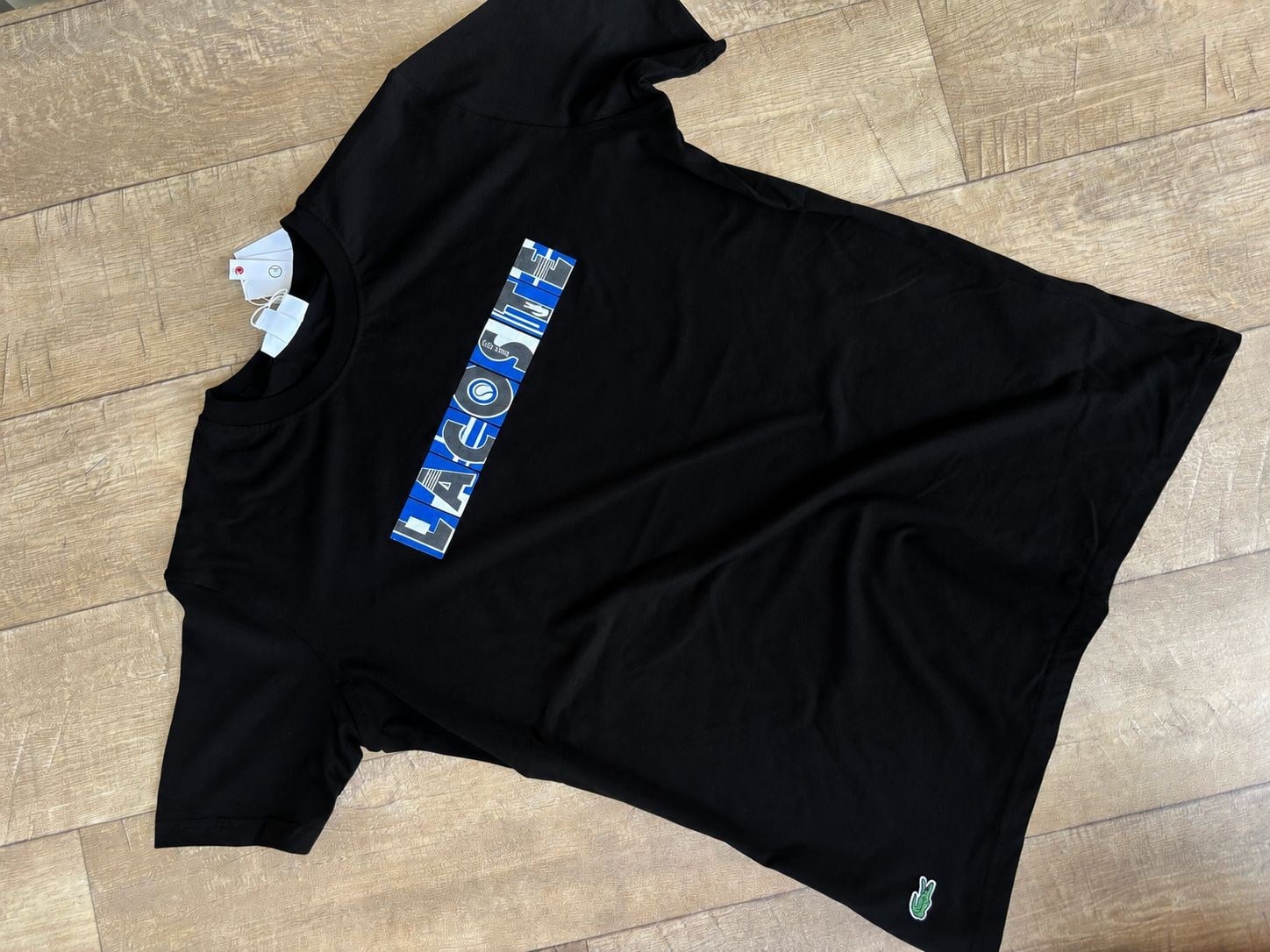 LCST ERKEK KABARTMALI  SİYAH  TSHIRT 