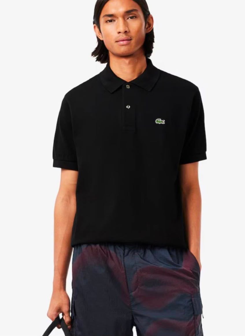 LCST ERKEK POLO YAKA CLASSİC FİT SİYAH TSHIRT 