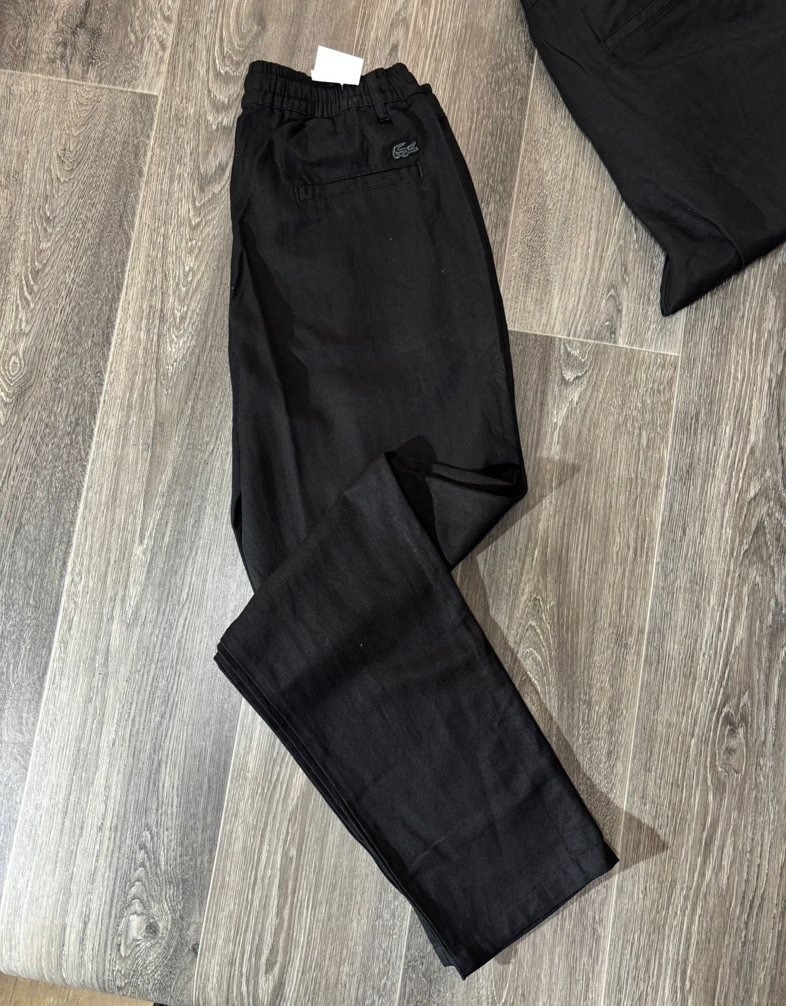 LCST KETEN YAZLIK SİYAH PANTOLON