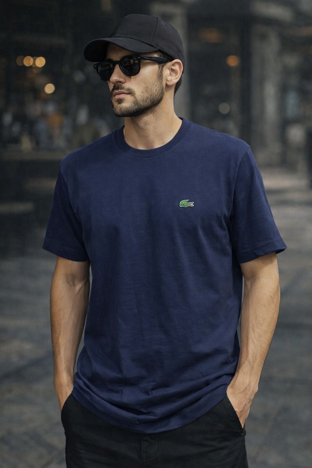 LCST METAL LOGO LACİVERT ERKEK T SHİRT 