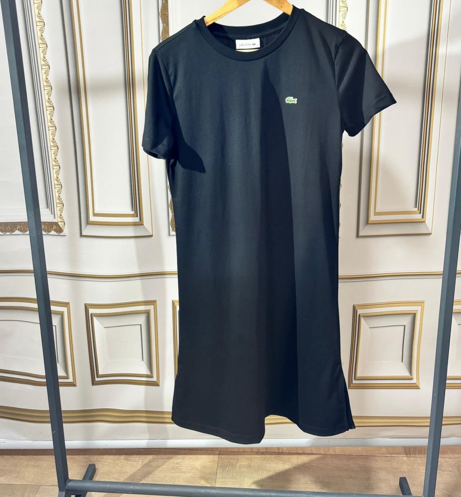 LCST SİYAH  TSHIRT KADIN ELBİSE 