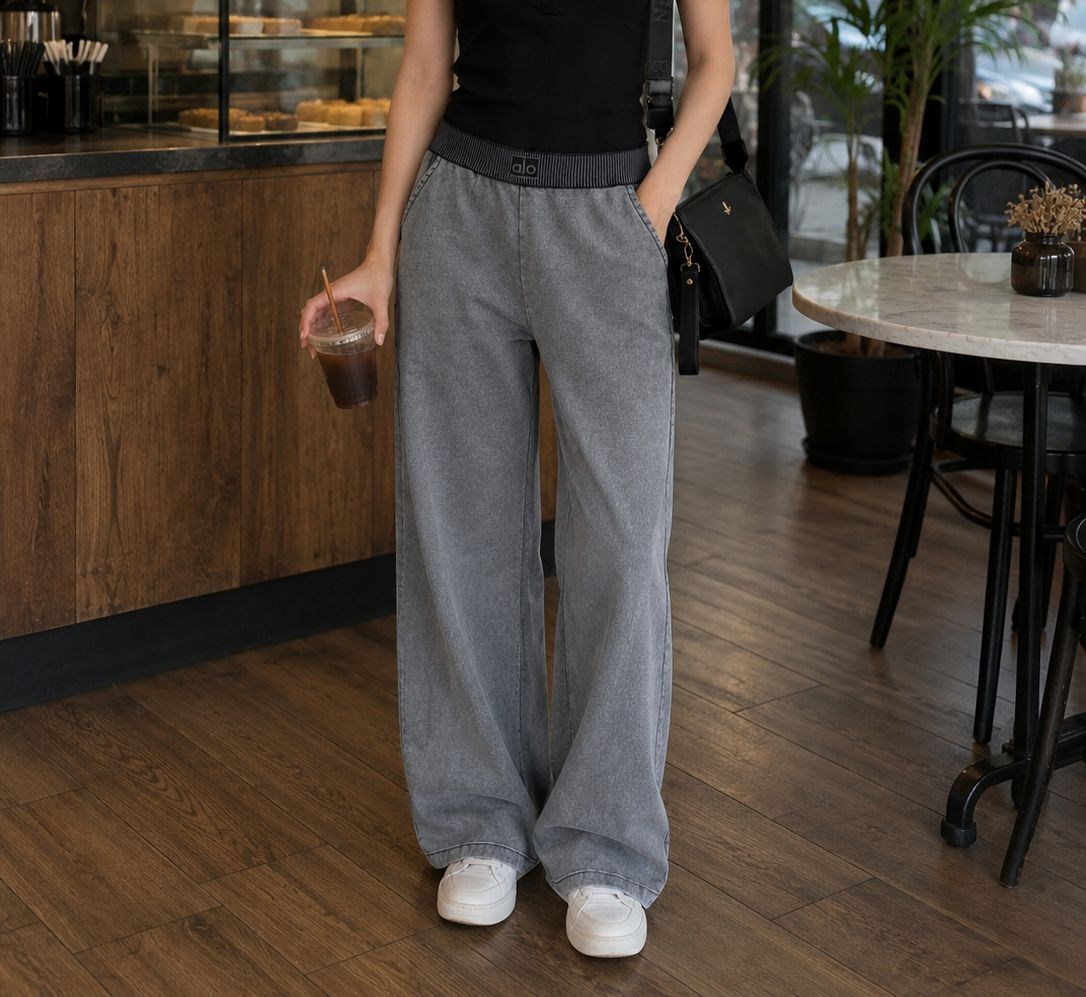 LO GRİ BELİ LASTİKLİ PANTALON