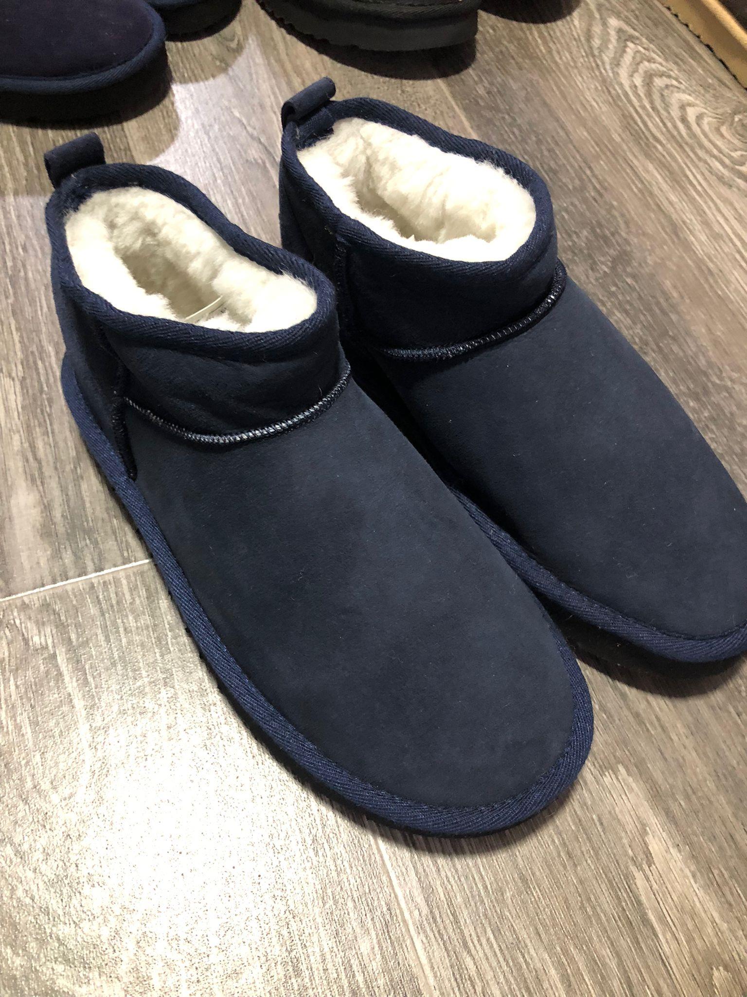 UGG LACİVERT KADIN BOT