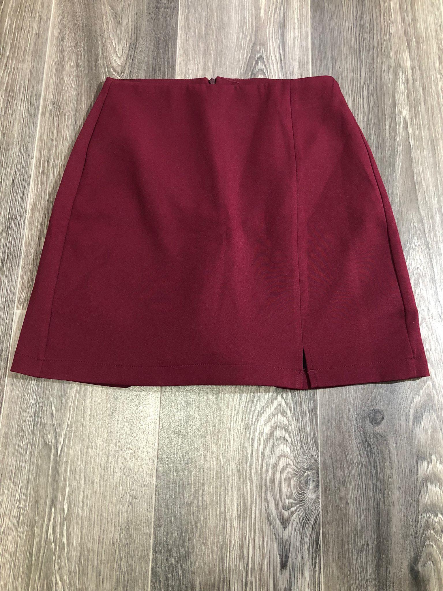 ZR BORDO ŞORT ETEK