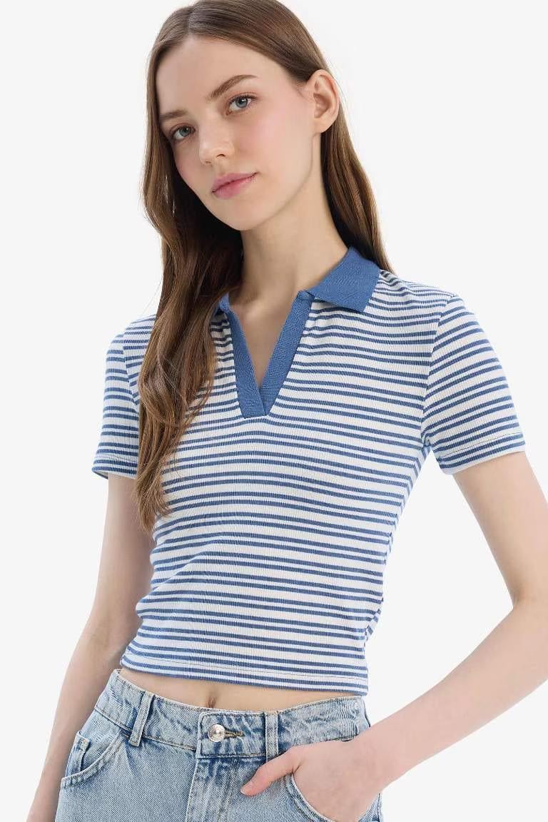Defacto Kadın Kısa Kol T-shirt E7907AX/IN257