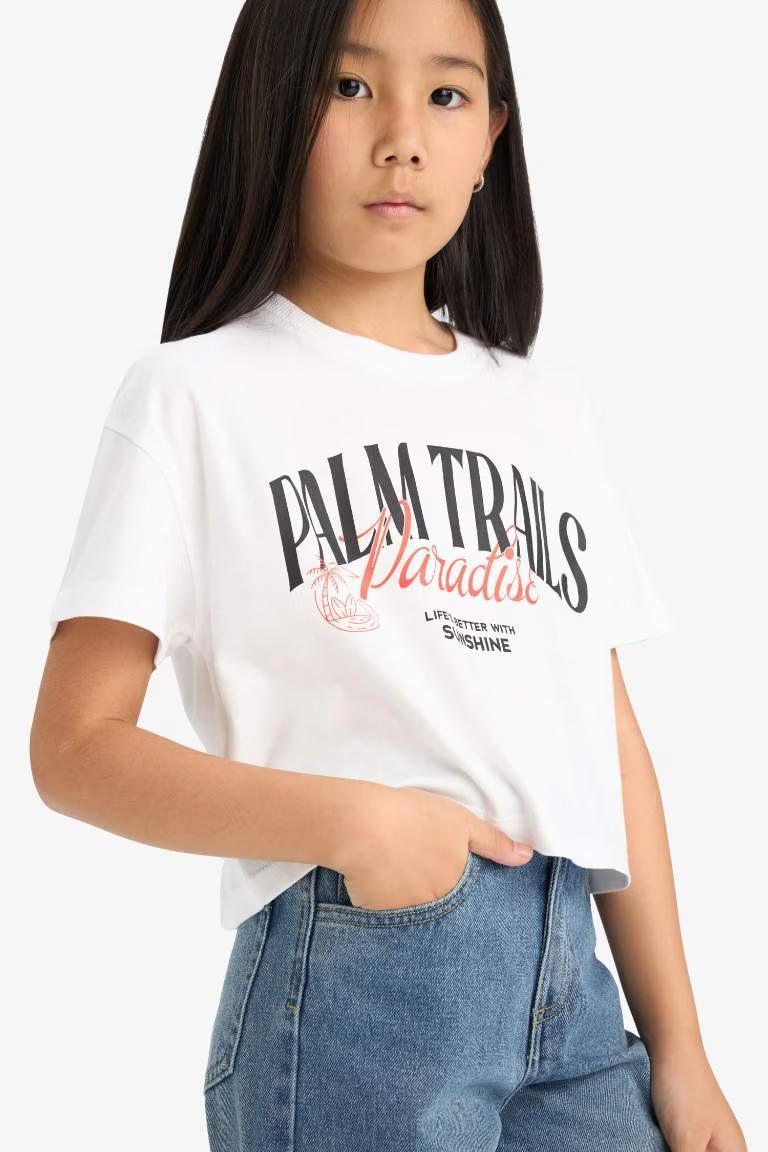 Defacto Kız Çocuk T-shirt E0352A8/WT34