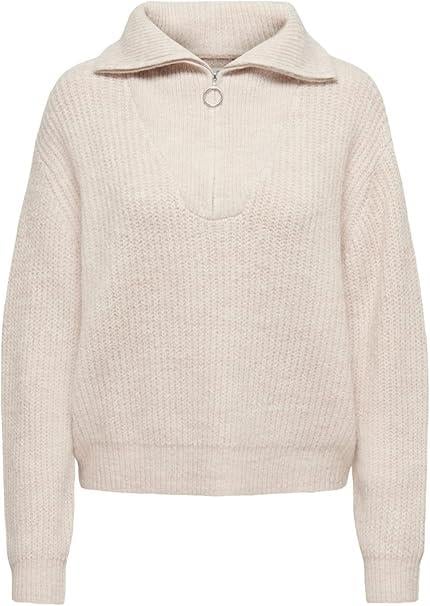 Only Onlbaker L/S Zıp Pullover Knt Noos Kazak 15247008