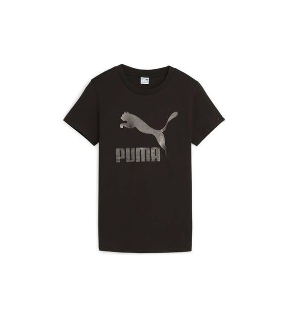 Puma Classıcs Shiny Logo Tee Kadın T-shirt 625597-01
