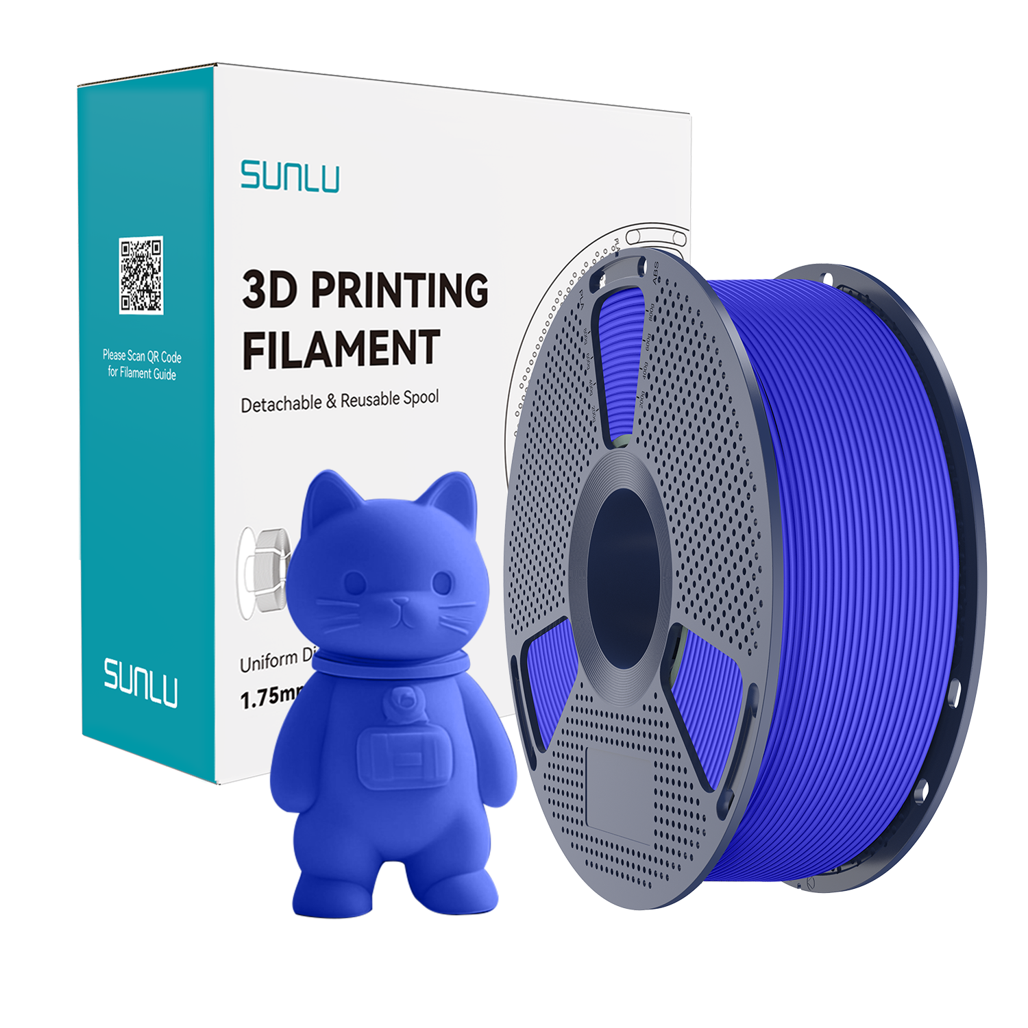 SUNLU Matte PLA Filament Blue