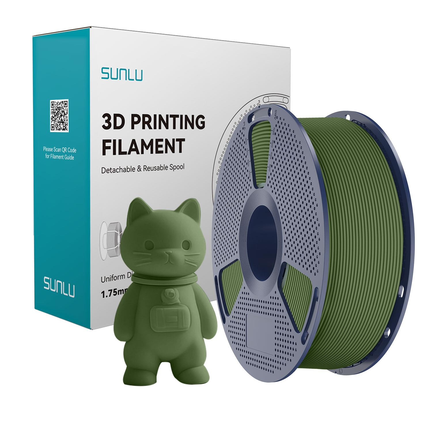 SUNLU Matte PLA Filament Olive Green