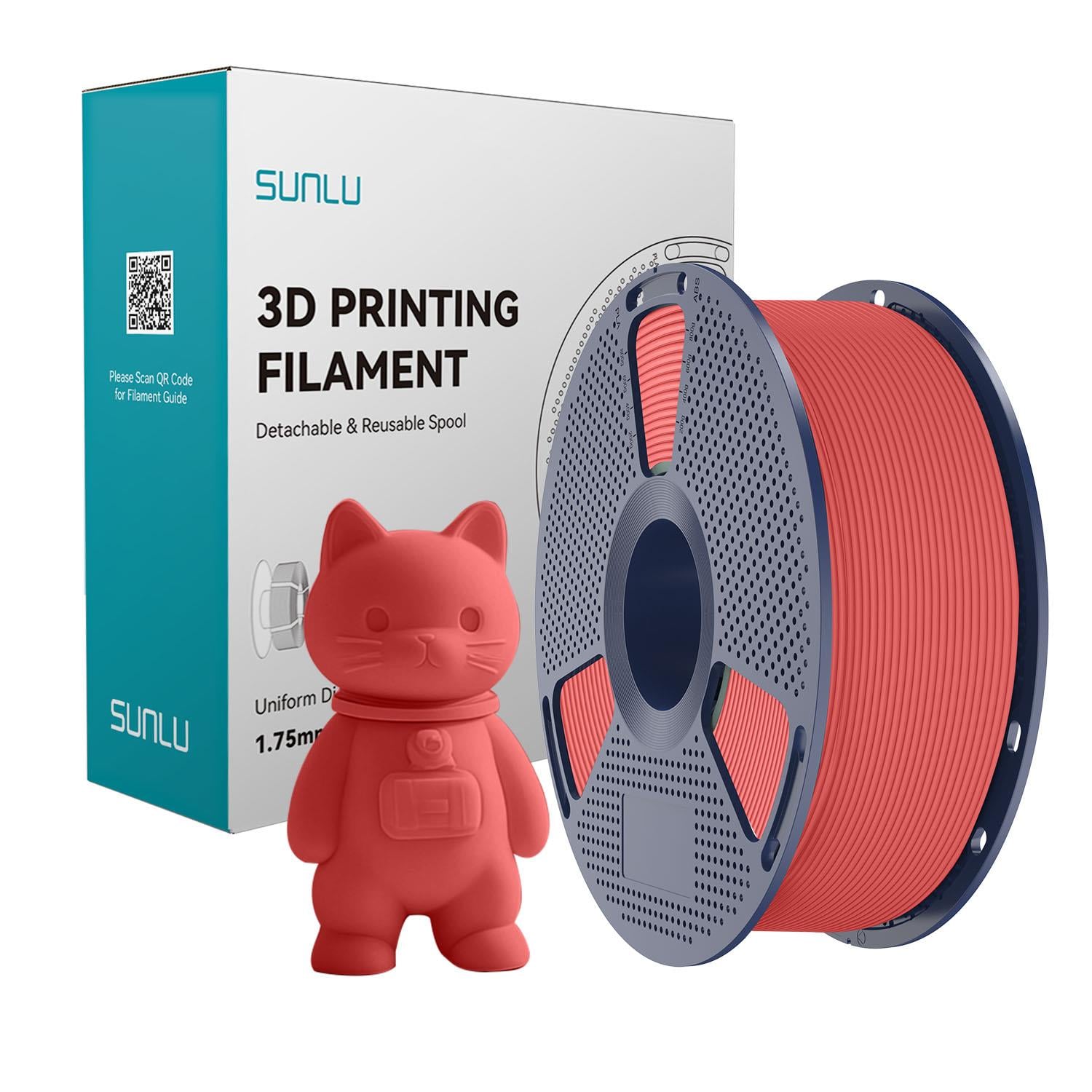 SUNLU Matte PLA Filament Red