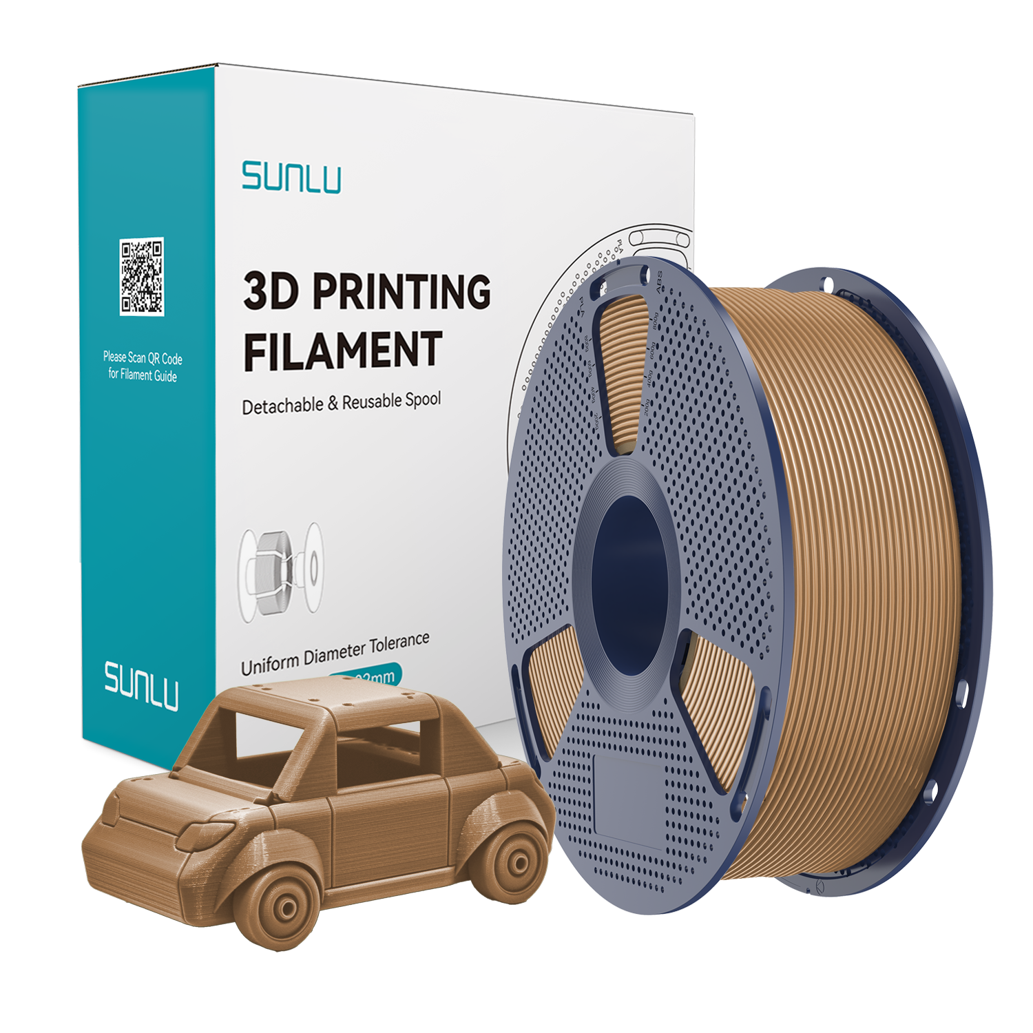 SUNLU PETG Filament Chocolate