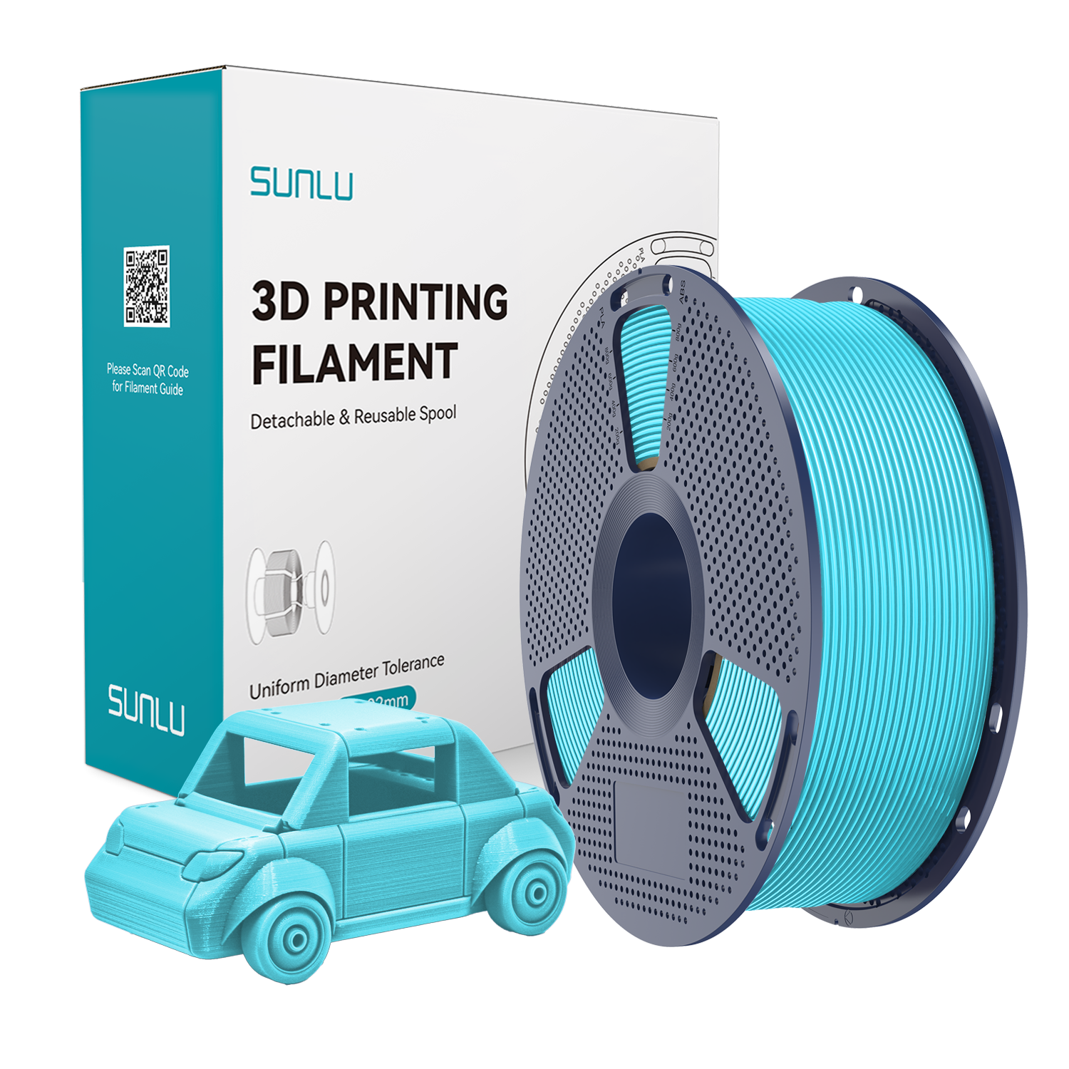 SUNLU PETG Filament Cyan
