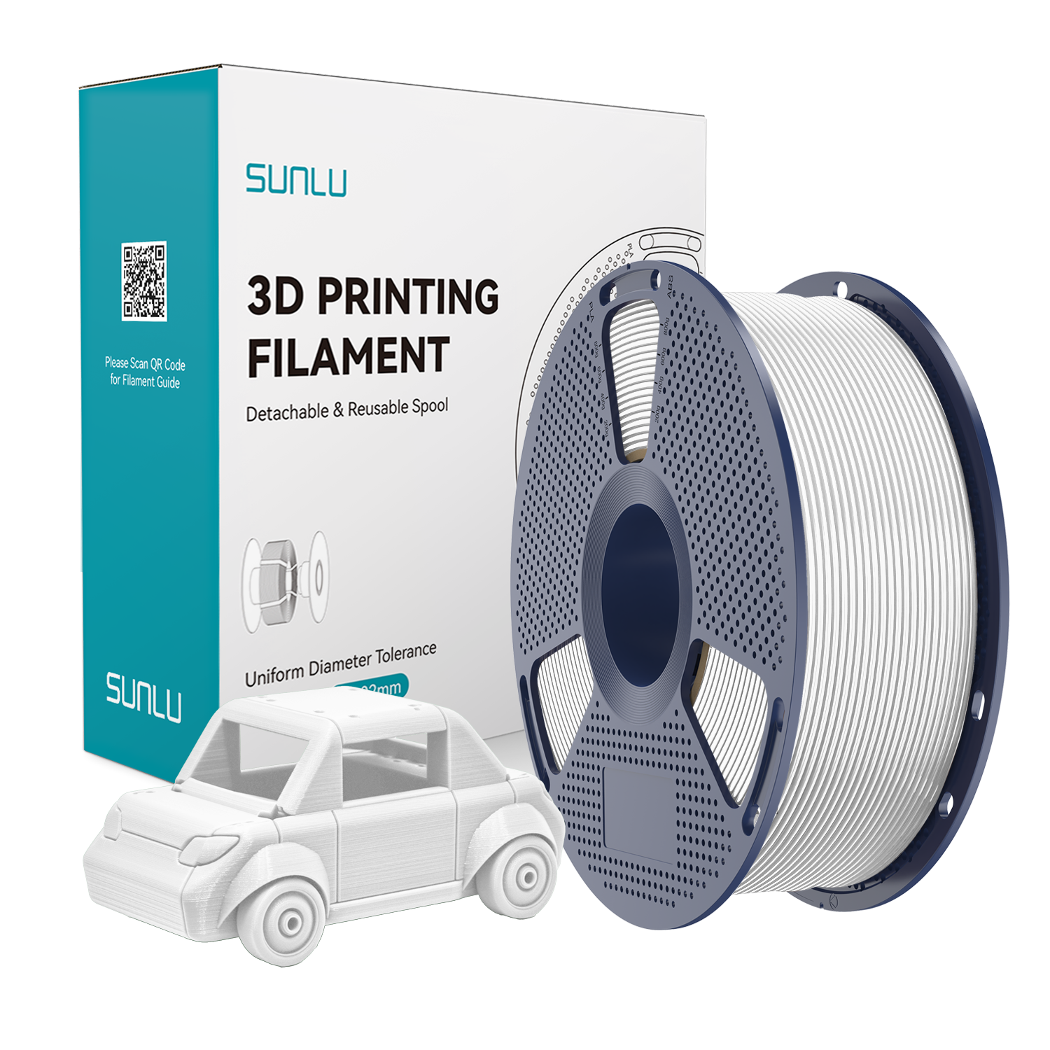 SUNLU PETG Filament White